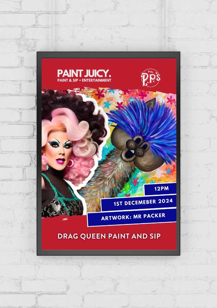 DRAG PAINT AND SIP 1st DECEMBER MR PP'S ROOFTOP SOUTHPORT GOLD COAST