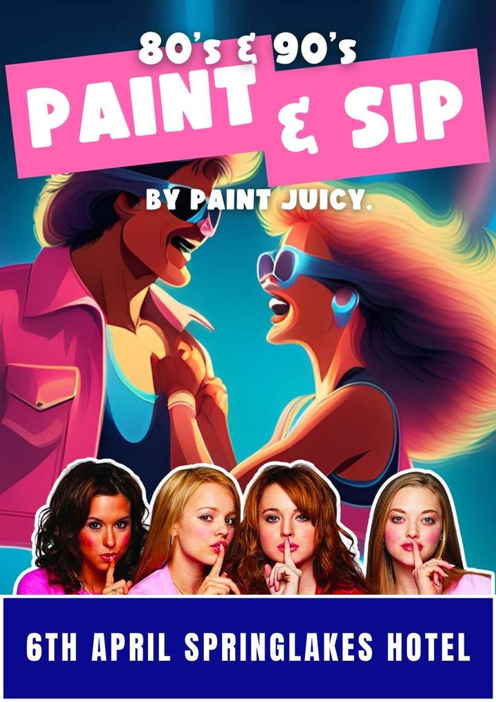 80s & 90s PAINT AND SIP SPRINGLAKE HOTEL IPSWICH BRISBANE  6TH APRIL