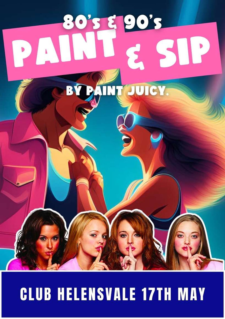 80s & 90s PAINT AND SIP HELENSVALE GOLD COAST 17TH MAY